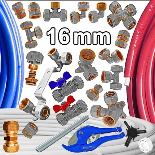 16mm alle Schraubfittings für Aluminium Mehrschichtverbundrohr für 16 x 2,0mm