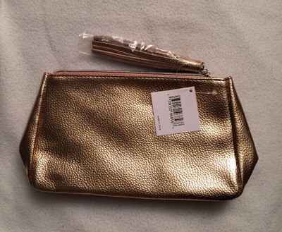 NWT Nordstrom Beauty Metallic Rose Gold Tassel Makeup Bag ...