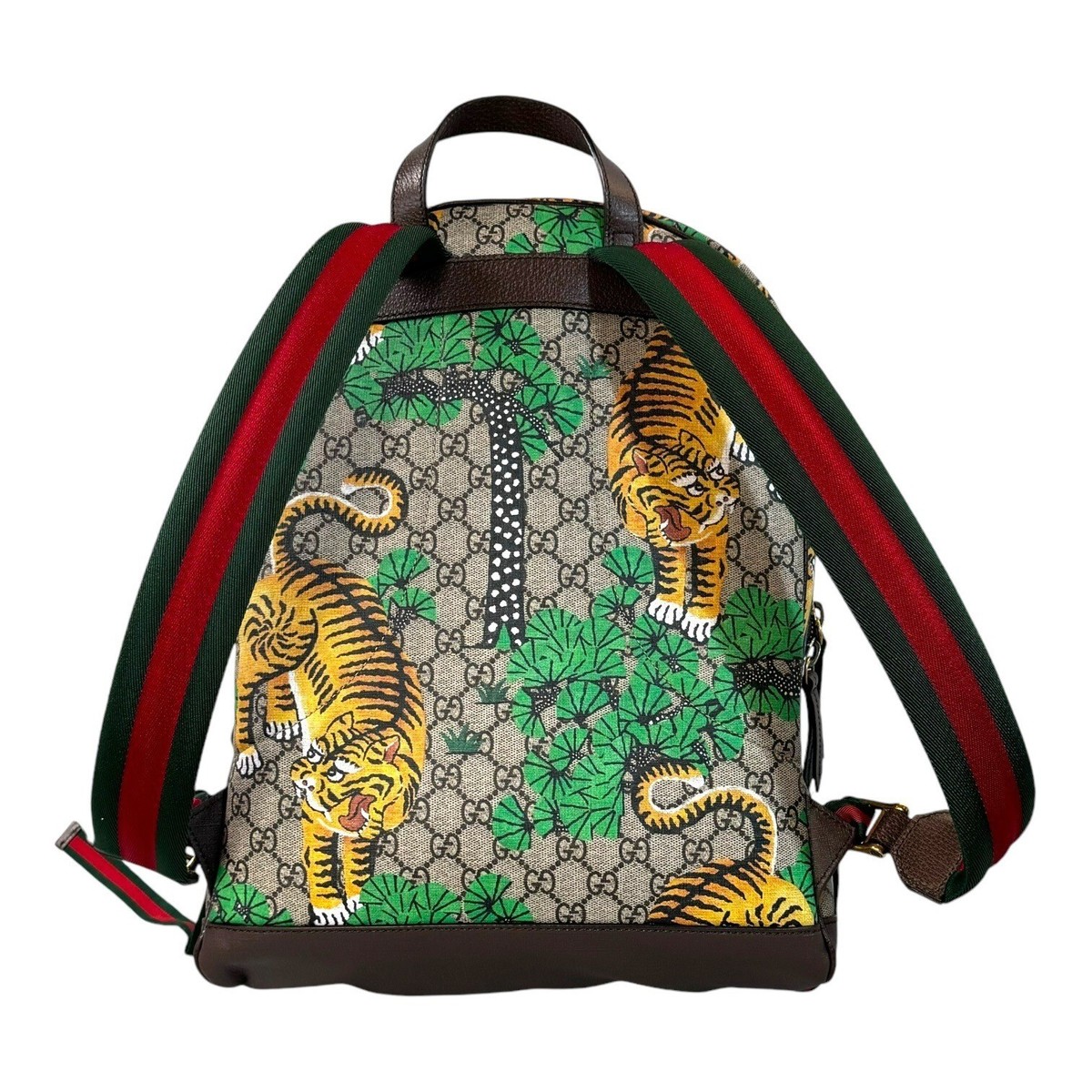 Gucci Tian GG Supreme Tiger Print Backpack Original Box Dustbag Gift  Authentic