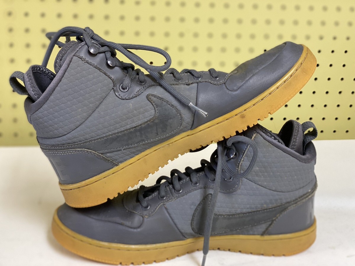 Nike Court Borough Mid Winter Boots Mens Size 9.5 Grey Gum Nike Court Borough Mid Winter Boots Mens Size 9.5 Grey Gum