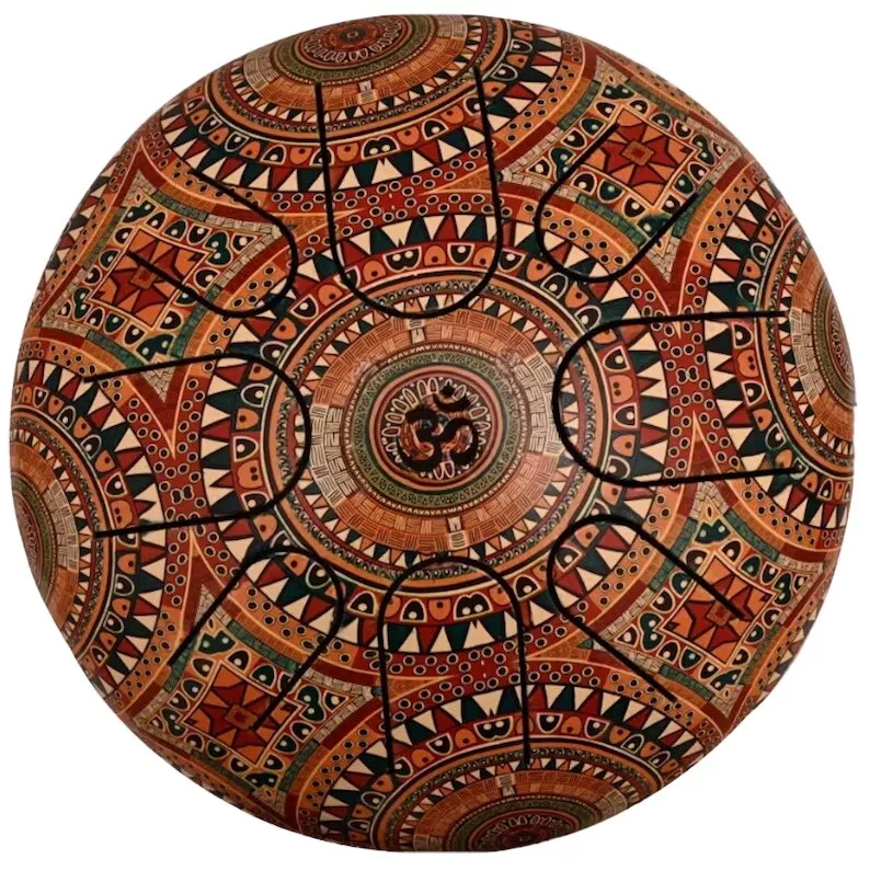 Musical Tongue Drum Meditation Drum with Mandala 10 eBay