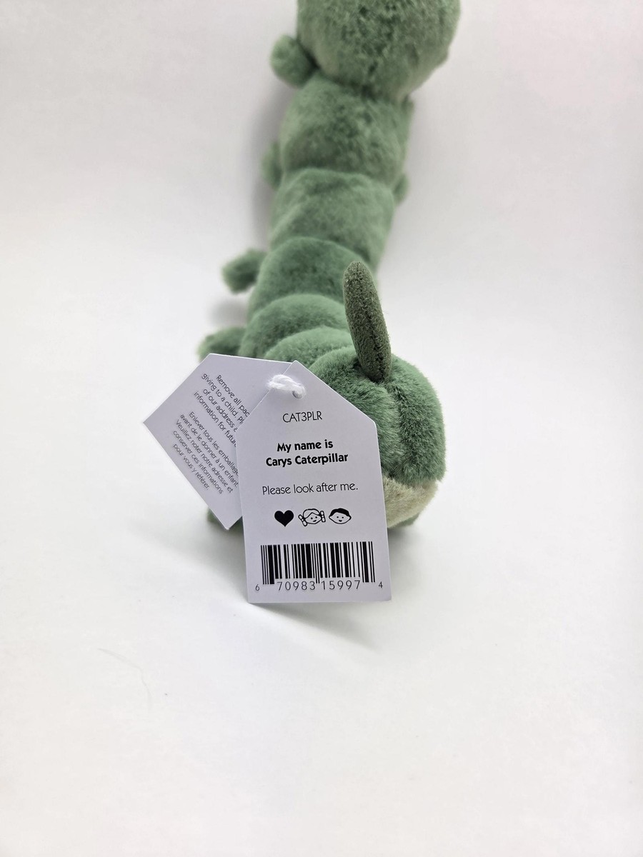 Jellycat Carys Caterpillar Plush Rare Collectible Mint Tags (9