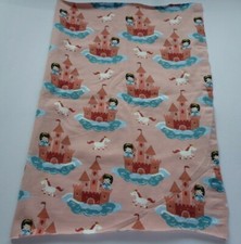 2 Stück Stoffreste Stoffpaket Baumwolljersey Prinzessin Burg Schloss Pferd 