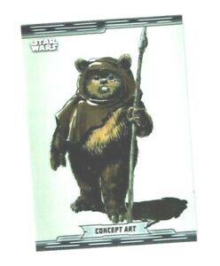 2019 TOPPS Star Wars Chrome Legacy INSERT Concept Art Wicket Return of the Jedi | eBay