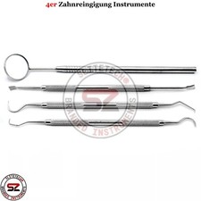 4 Stück Dental Set Zahnarzt Werkzeuge Zahnarztbesteck Zahnsonde Zahnpflege sonde