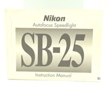 Nikon SB-25 Autofocus Speedlight Instruction Manual