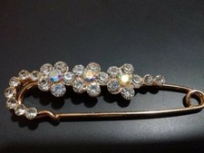 SPILLA gioiello - graffetta bianca (base oro)