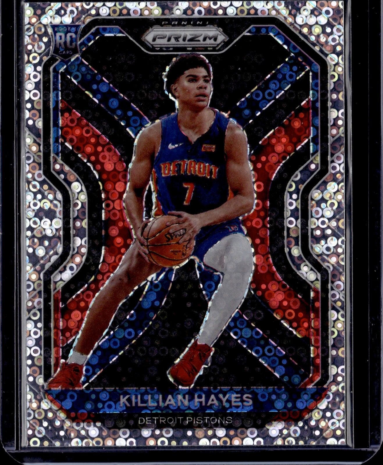 2020-21 Panini Prizm KILLIAN HAYES Fastbreak Silver Disco Rookie Card #270