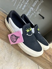 Straye Ventura X-Ray Weed Marijuana Leaf Slip-On Skate Black Men's Size 8