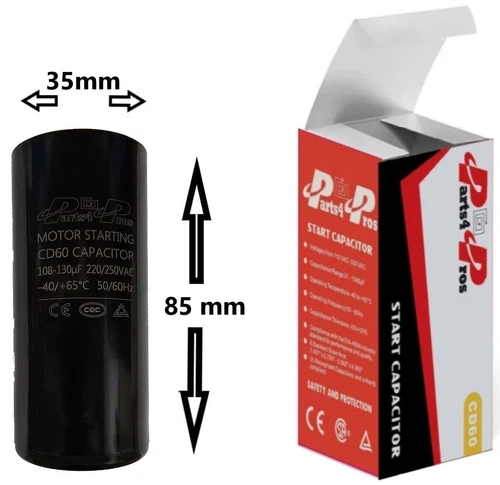 108-130 uF MFD 220 V 250 V 220/250 VAC High Quality Motor Start Capacitor Round