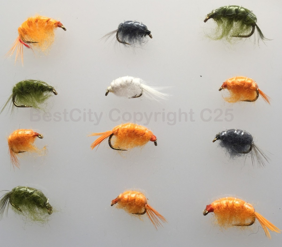 Mosca Pesca Gamberetti Pacco 5 Misura 4-8 Acqua Salata Mosca Pesca Gamberetti Pacco 5 Misura 4-8 Acqua Salata