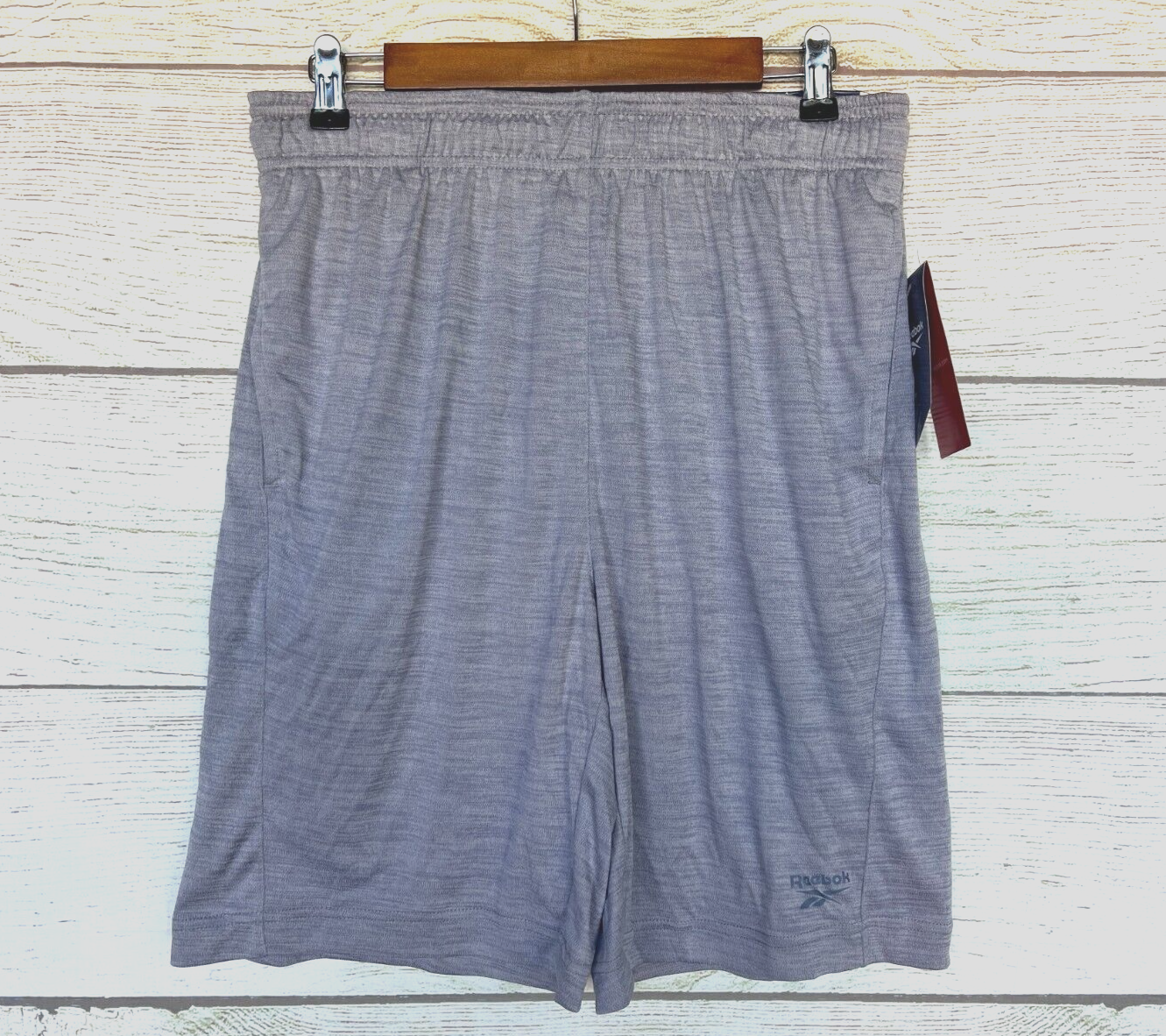 Reebok Athletic Shorts Mens Size Medium Cruz Slim Fit Grey Heather 9