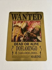 One Piece Wanted Poster Gold Card Collectible✨