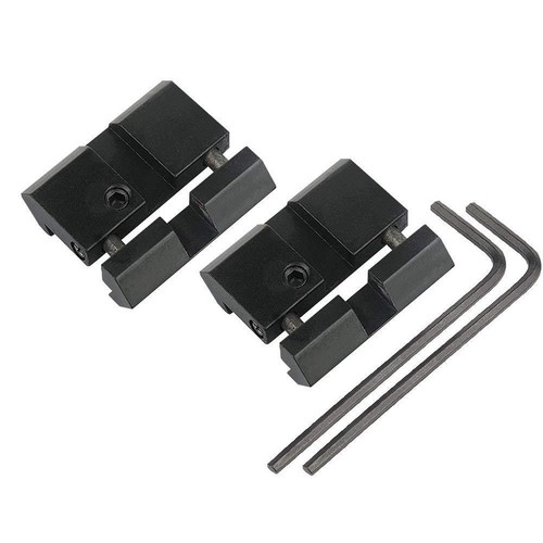 4Pcs 11mm Dovetail to 20mm Picatinny Rails Snap In Adapter