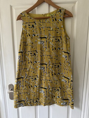 Woman Vintage Twist by Woolworths UK 10 Mustard Yellow Silk