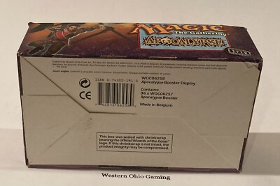 Magic the Gathering EMPTY Apocalypse Booster Box READ USED MTG TCG CCG | eBay Magic the Gathering EMPTY Apocalypse Booster Box READ USED MTG TCG CCG | eBay