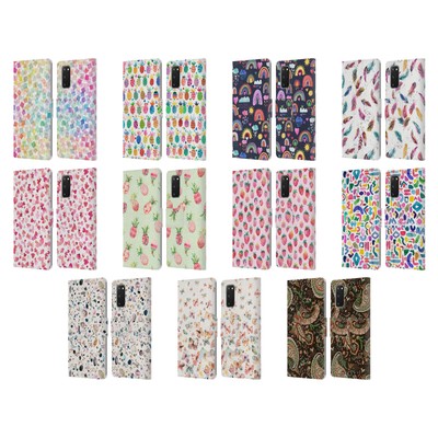 OFFICIAL NINOLA MIX PATTERNS LEATHER BOOK WALLET CASE COVER FOR SAMSUNG PHONES 1