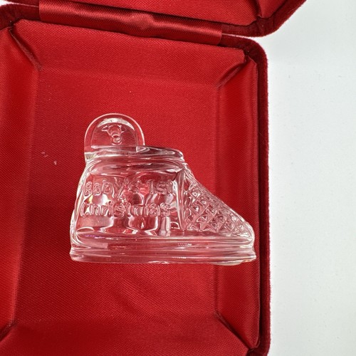 Waterford Kristall Baby 1. Weihnachtsstiefel Ornament (kein Jahr aufgeführt)