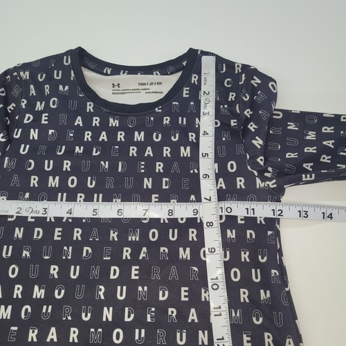 Under Armour Shirt Kids YSM Coldgear Fitted Long Sleeve Base Layer Active AOP - Picture 7 of 9