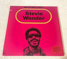 STEVIE WONDER: "Anthology": 1971 THREE LP SET  12 PG BOOKLET: 40 SONGS  EX/VG