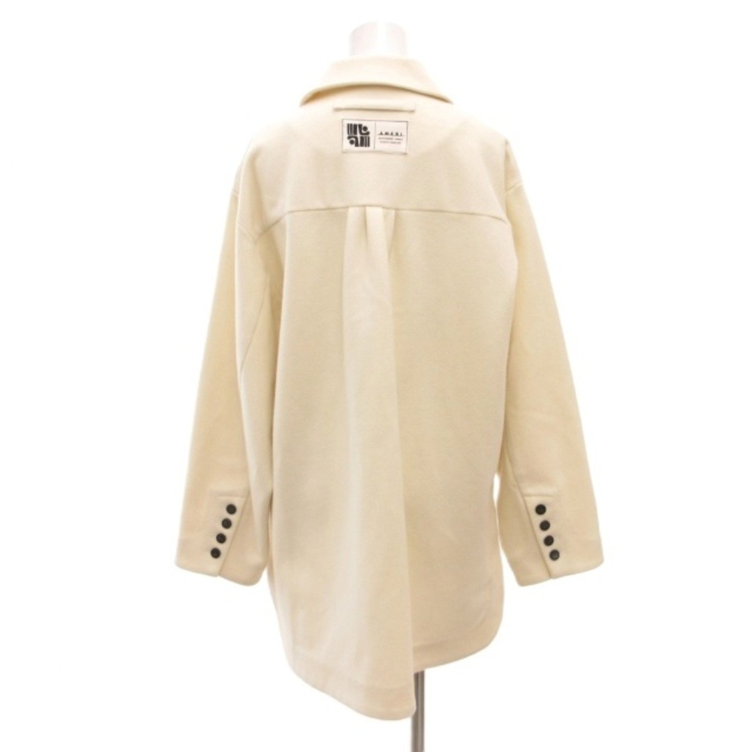 Ameri Vintage Half Coat Double Button Melton F Wh… - image 2