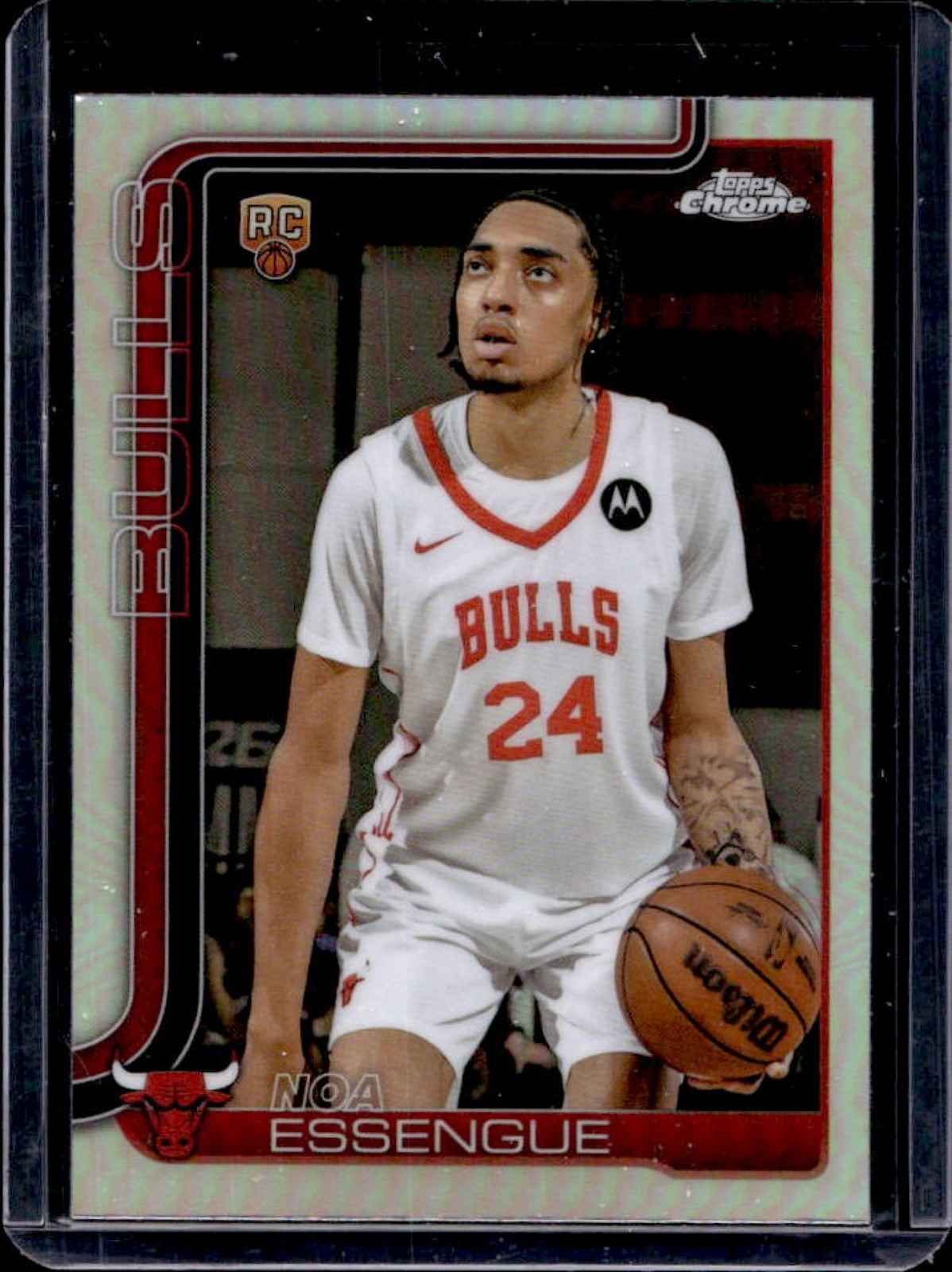 2025-26 Topps Chrome Noa Essengue RC Refractor Rookie #262 Bulls