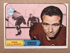 1968-69 Topps #131 NORM ULLMAN Toronto Maple Leafs  - Low Grade