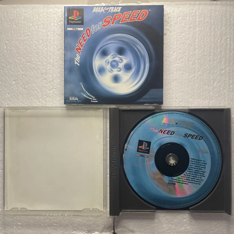 The Need For Speed Sony Playstation 1 PS1 PSX PAL Game Complete w Manual Tested - Image 2 of 3