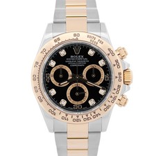 Rolex Rolex Daytona BLACK DIAMOND Two-Tone 18K Yellow Gold Stainless Steel 116503 BOX