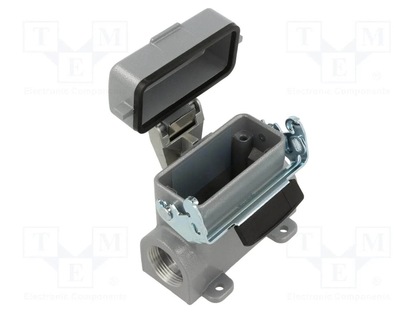 Enclosure for connectors: HDC; for cable; angled; PG16; IP65