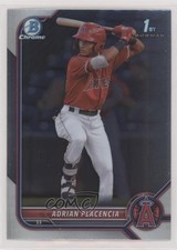 2022 Bowman Chrome Prospects Adrian Placencia #BCP-205 0h29