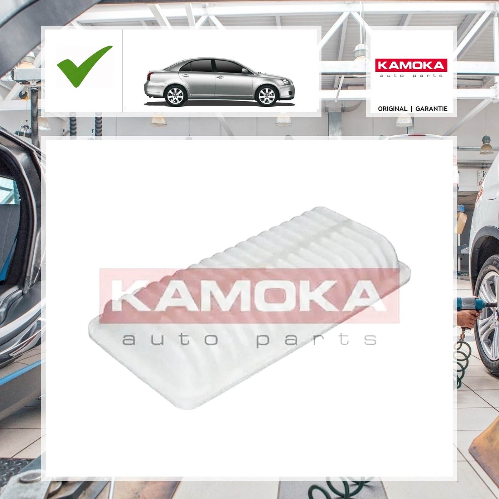 Kamoka Luftfilter TOYOTA AVENSIS Kombi (_T25_) 2.0 D-4D (CDT250_)