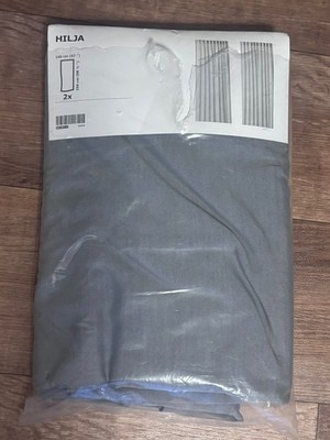 IKEA HILJA Gardinen 2 Paneele (1 Paar) 57'' x 98,5'' grau 145x250 cm NEU 403.907.33