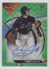 2023 Topps Finest Green Wave Refractor 17/99 Brett Baty #FA-BBA Auto 3c2