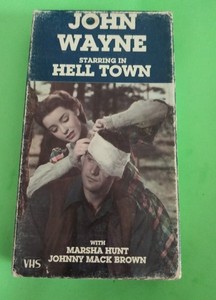 John Wayne starring in 1938 Hell Town, VHS Tape, Western