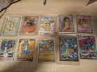 10 Pokemon Card Lot Pikachu, Houndoom, Gyarados, Daschbun, Lucario