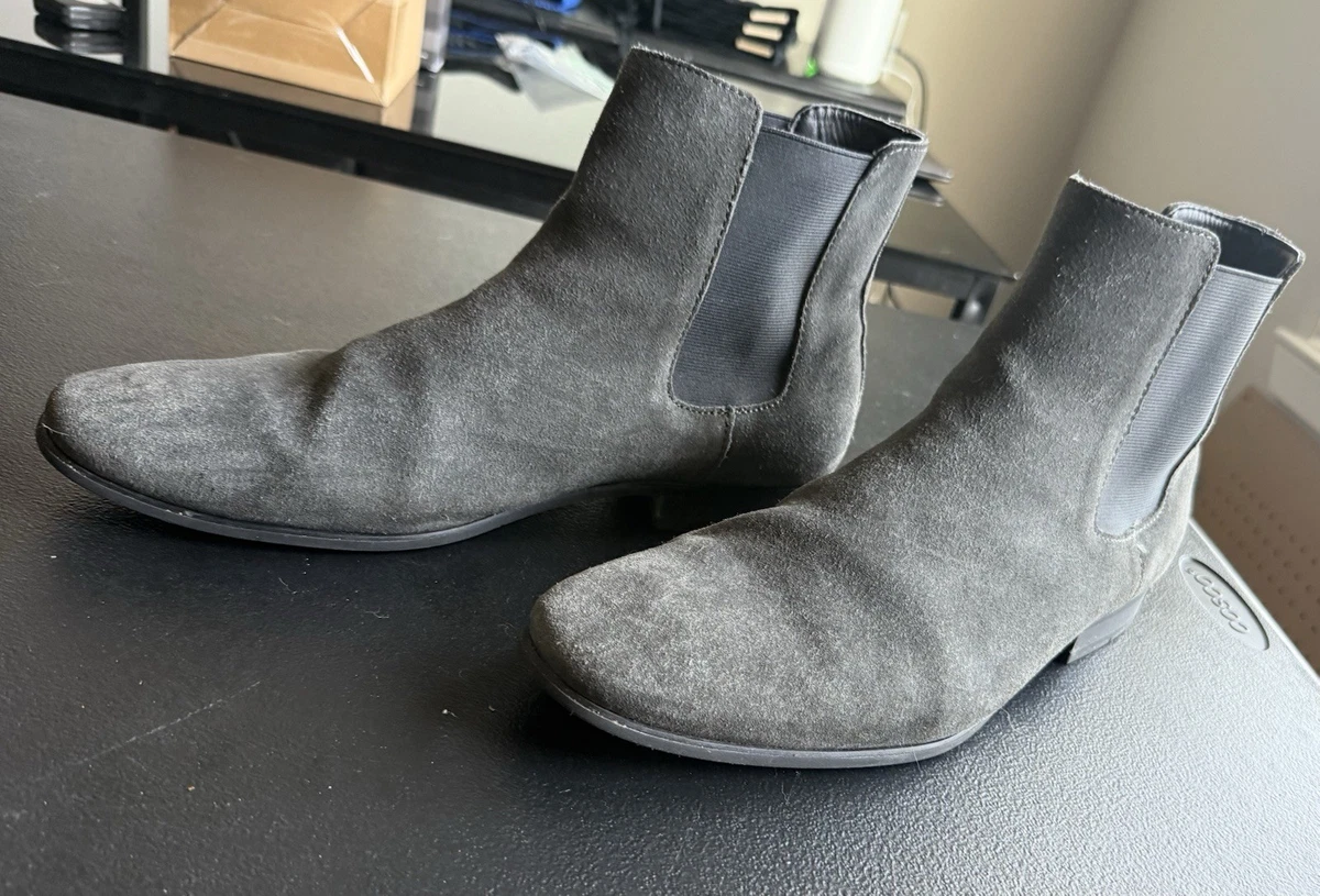 Express Chelsea gray suede Men’s slip on chukka boots sz 12 Sergio Duletti Winston Suede Chelsea Boots - Dark Grey  main image 3