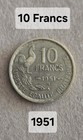 France 1951 10 Franc Coin — photo 2