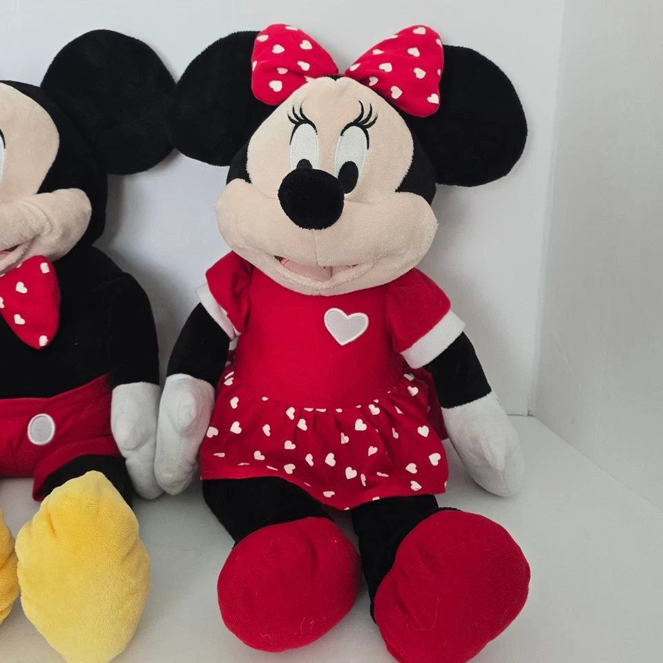 Vintage 90's Disney Mickey & Minnie Mouse Large Plush Stuffed Toy DanDee - Image 3 of 4