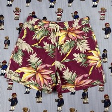 Vintage 90s Polo Ralph Lauren Swim Shorts Tropical Floral Print Men s Size XL