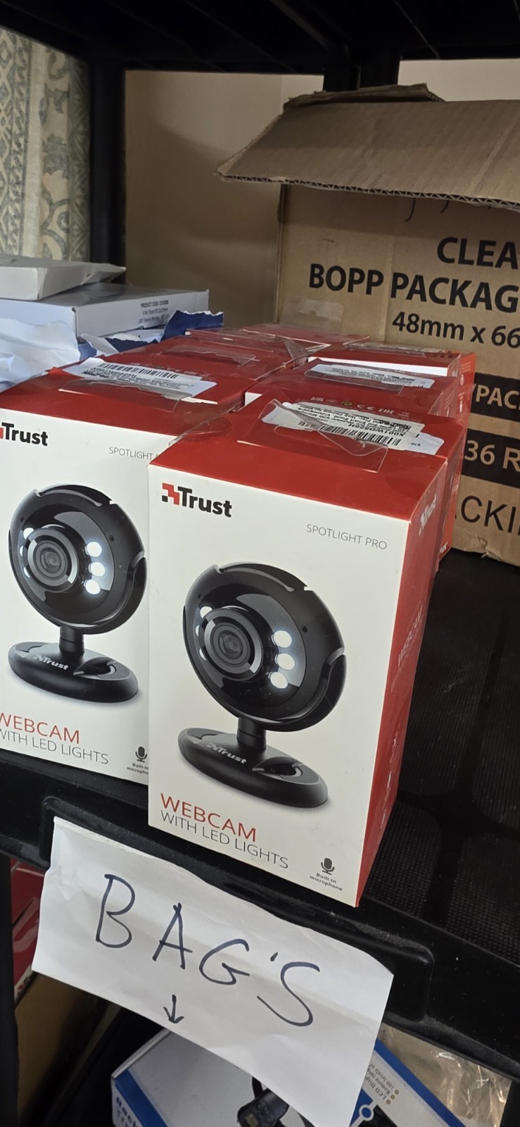 30x Trust Spotlight Pro Webcam LED Lights Builtin Mic Job Lot NEW Wholesale Bulk