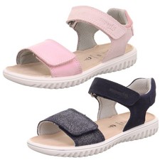 Superfit Mädchen Sandale Leder Effektleder f...