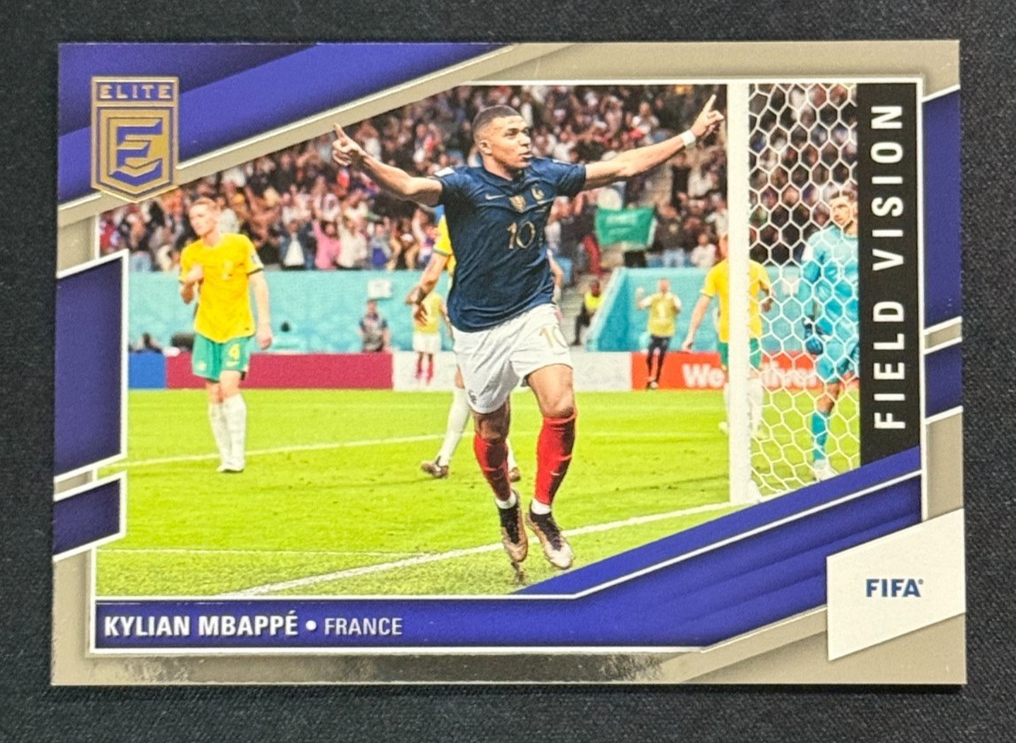 Kylian Mbappe 2022-23 Panini Donruss Elite FIFA Soccer #3 Field Vision