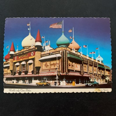 Vintage Postcard World s Only Corn Palace Mitchell South Dakota Souvenir
