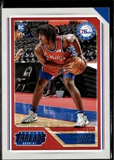 Panini 2020-21 Chronicles Threads Tyrese Maxey Rookie #76 76ers NBA Card. rookie card picture