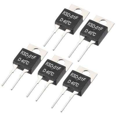 KSD-01F Thermostat, Temperature Controller 40  N.C Normal Close 5pcs