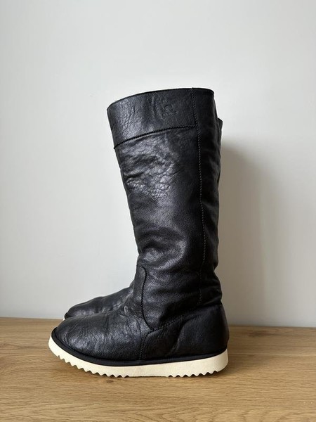 Women Navyboot Uggs Black Leather 41