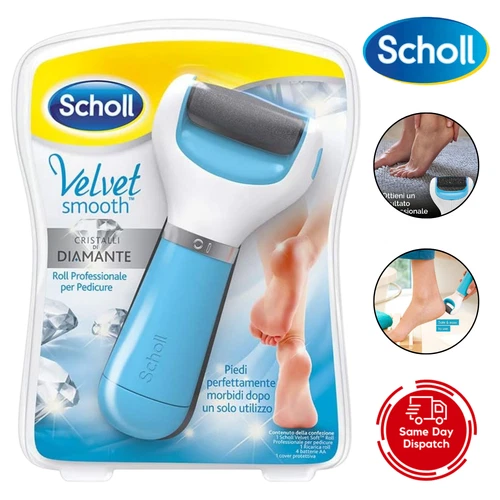 Scholl Velvet Smooth Roll Light Blue Pro Foot Care for Dry Skin, Azure Diamond