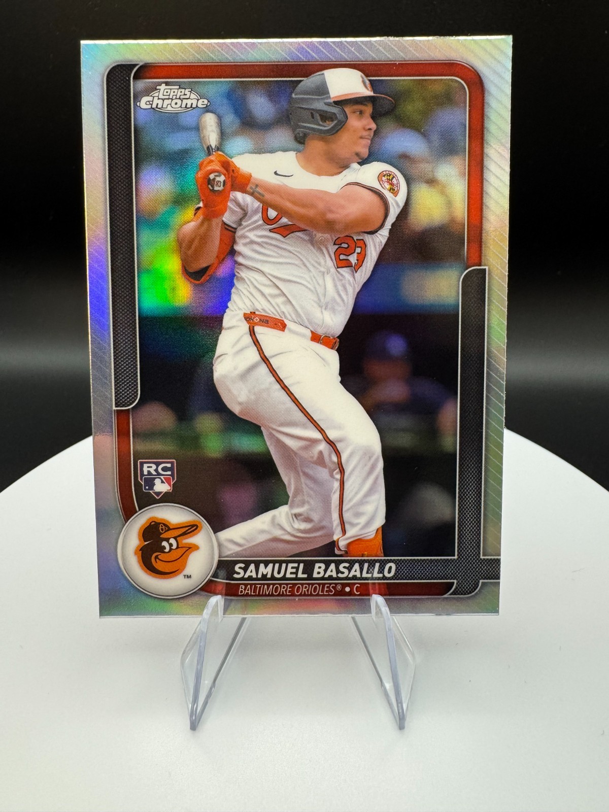 2026 Topps Chrome Samuel Basallo RC Refractor #66 Baltimore Orioles Rookie