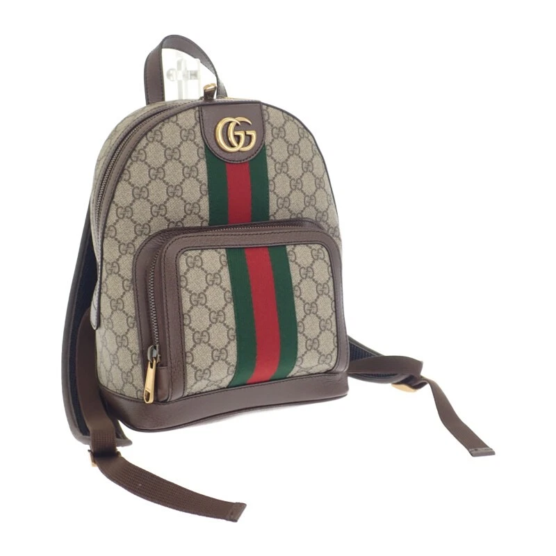 Petit sac à dos Gucci Gg 547965 9U8Bt 8994 sac à dos toile suprême cuir beige